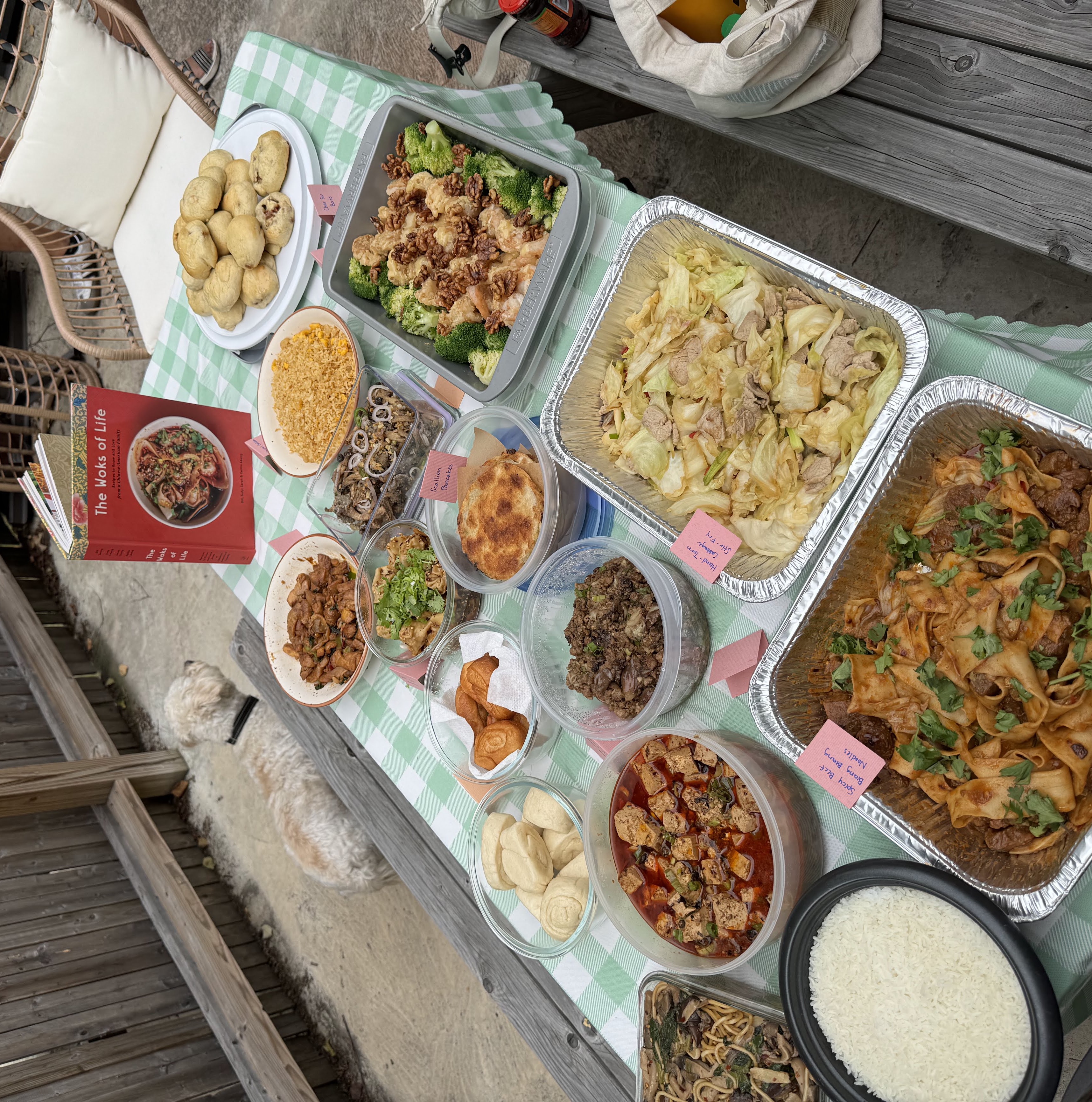 Pooja at a cookbook club gathering